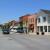 View west down Lockport Street showing the main commercial core.