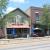 The Corke Building (R), built in 1912 for the Lincoln Highway.  On the left is an 1848 building restored to its original appearance.