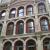 Atwater Building after restoration with the brick and stone uncovered, new windows and a recreated cornice